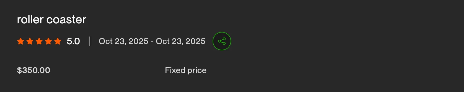 Review screenshot from Roller coaster